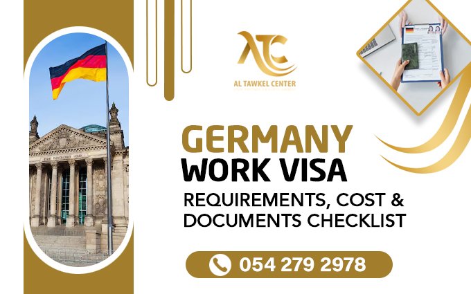 UAE resident preparing documents for Germany work visa application 2025